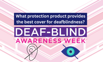 What protection product provides the best cover for deafblindness?