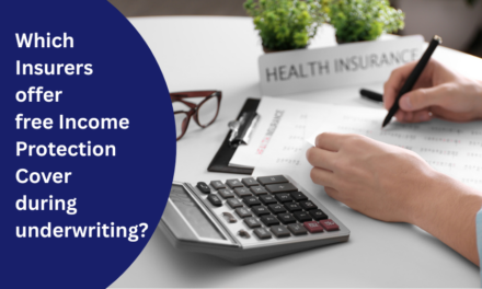 Which Insurers offer free Income Protection Cover during underwriting?