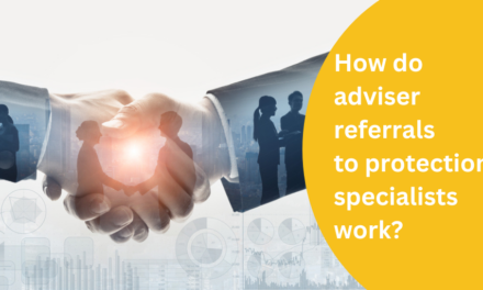 How do adviser referrals to protection specialists work?