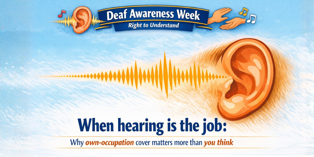 When hearing is the job: why own-occupation cover matters more than you think