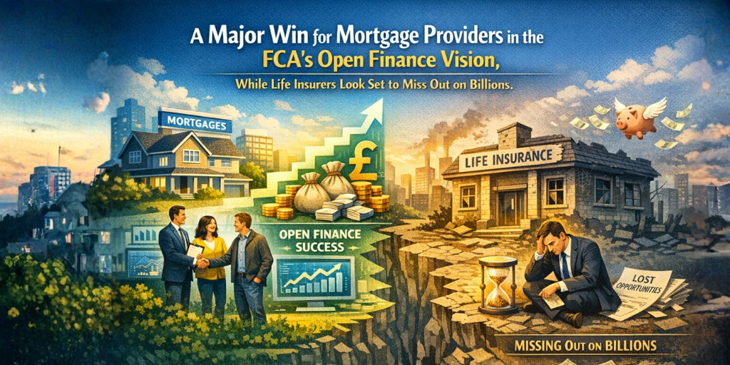 A major win for mortgage providers in the FCA’s Open Finance vision, while life insurers look set to miss out on billions.