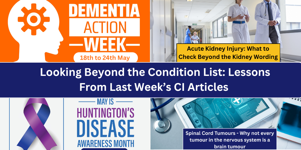 Looking Beyond the Condition List: Lessons From Last Week’s CI Articles