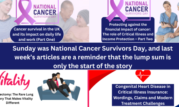 Sunday was National Cancer Survivors Day, and last week’s articles are a reminder that the lump sum is only the start of the story